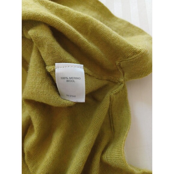 J. Jill merino wool tunic sweater M moss green minimalist classic Lagenlook - Picture 7 of 10